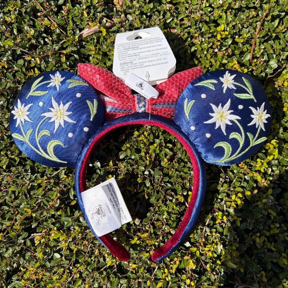 Disney Parks Epcot Germany Edelweiss Minnie Ears Headband - NEW - Picture 2 of 2